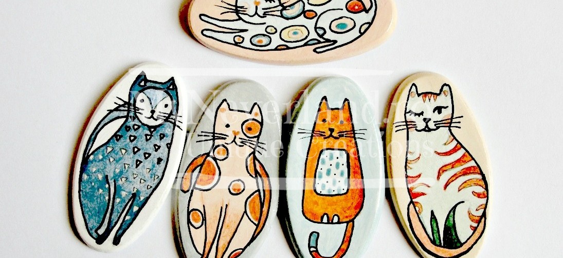 Brose ceramica "Nasty Cats"
