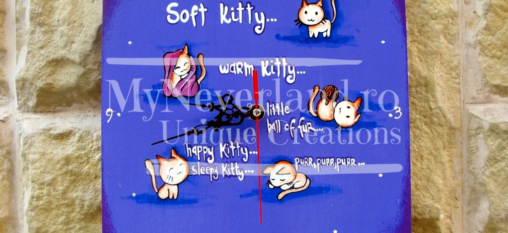 Ceas de perete "Kitty"