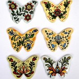 Brose ceramica "Decorated butterflies"